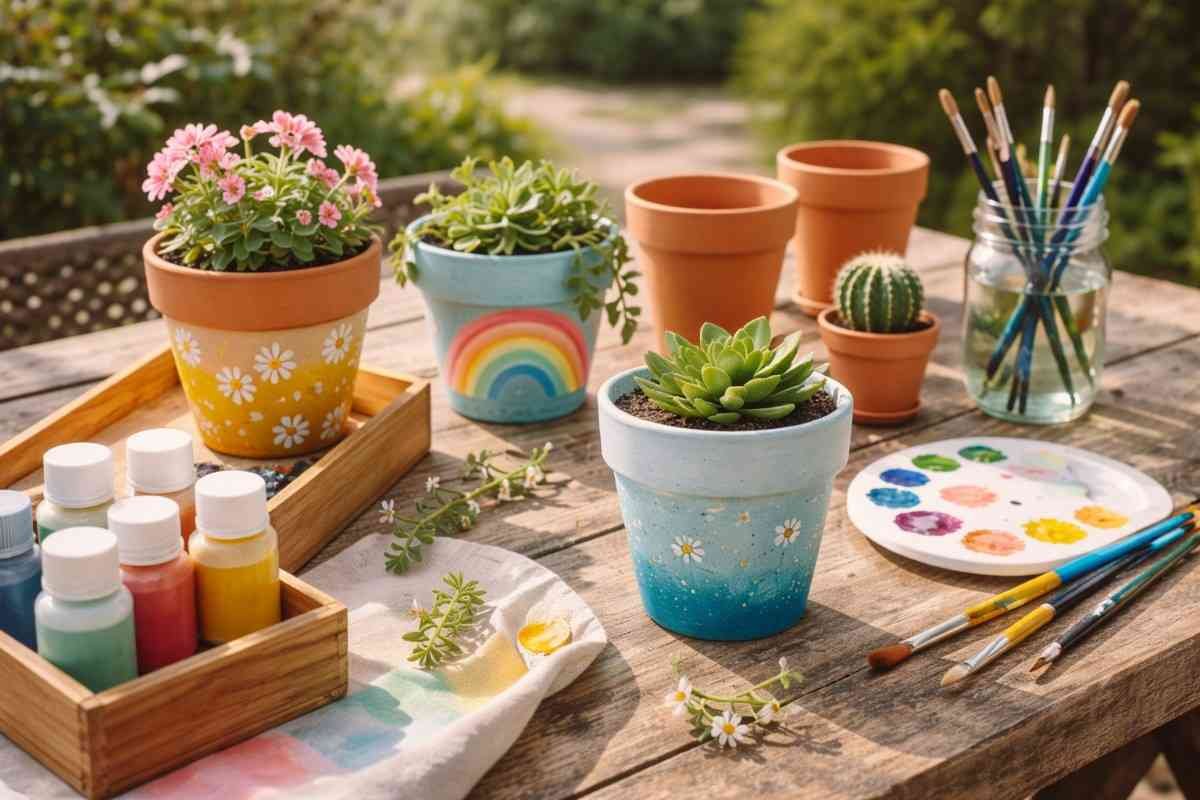 Painted Flower Pots